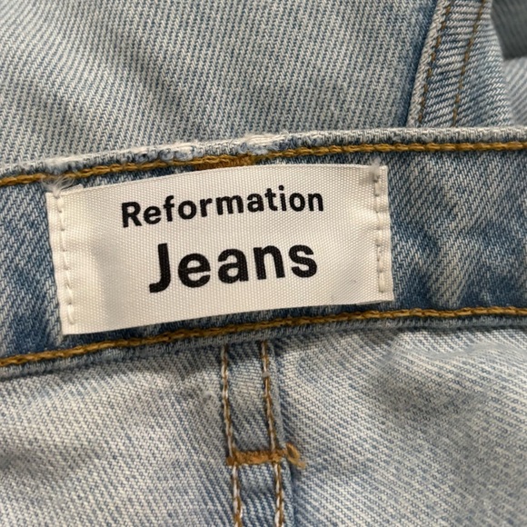 REFORMATION Women’s Julia High Cigarette Light Blue Jeans - Picture 11 of 16